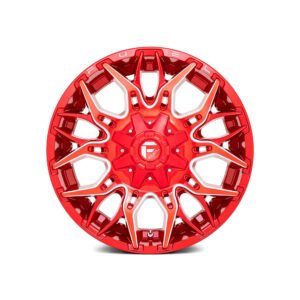 Fuel Twitch - D771 / Candy Red & Milled 6 LUG
