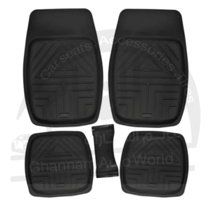 طقم دواسات أرضية للسيارة 5 قطع لون ( أسود )